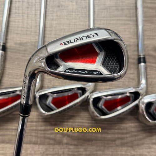 Left-Handed Taylormade Burner SuperLaunch Iron Set 4-AW / Steel, Regular (81)