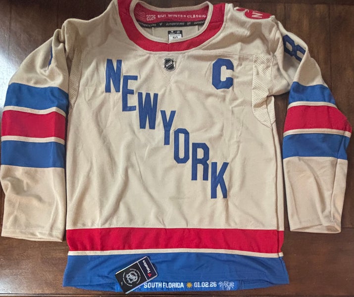 JT Miller New York Rangers 2026 Winter Classic Jersey Size Adult Medium (50) NWT