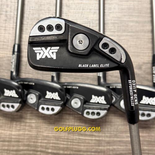 162)  PXG 0311P Gen5 Black Iron Set 6-GW / Steelfiber Graphite, Stiff