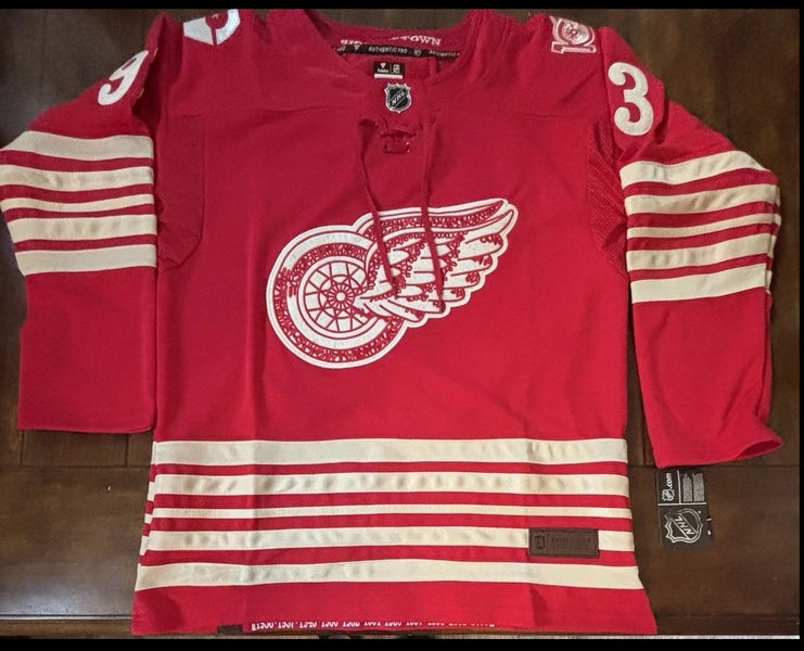 Detroit Red Wings Alex Debrincat #93 100 Year Centennial Jersey Adult Large (52)