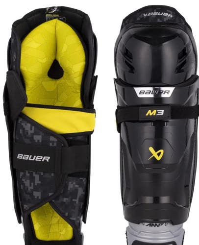 Senior Bauer Supreme M3 17" Shin Pads (New)