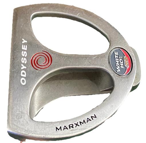 Odyssey White Hot XG Marxman Mallet Putter LH Steel 34" W/Label Nice Stock  Grip