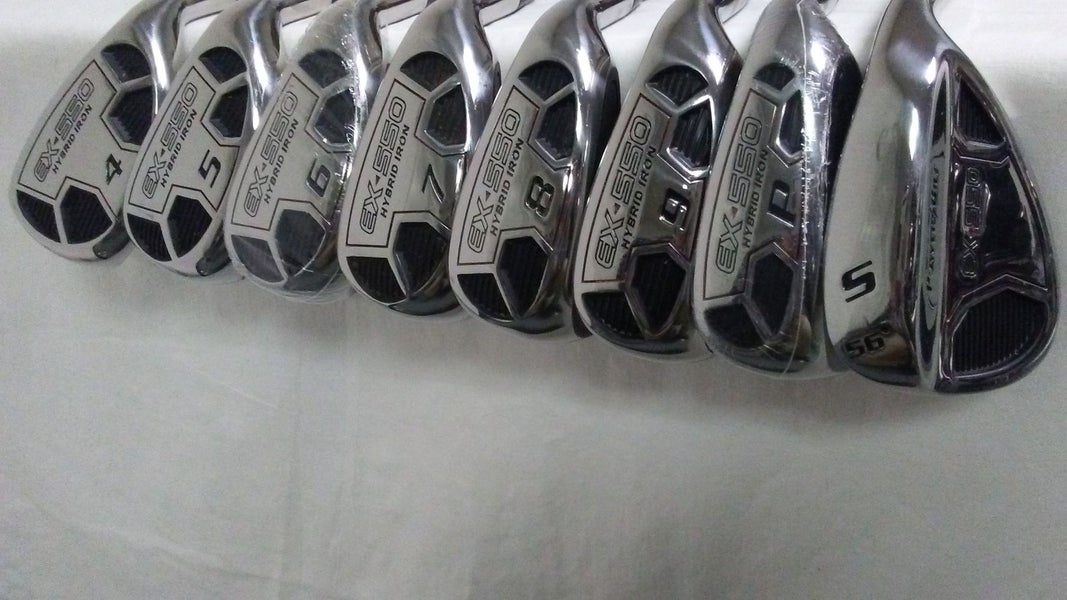 PowerBilt EX-550 Iron Set 4-PW+SW (Graphite Seniors) Hybrid Golf Clubs