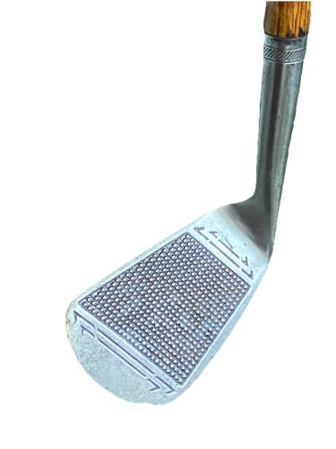 Kroydon U6 Bulldog Forged RD Pryde Spade Mashie Iron RH Hickory Shaft 34.5" Vtg