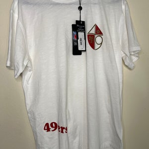 Greyson San Francisco 49ers Vintage Alpha Slub Tee Men's Size Medium White $78