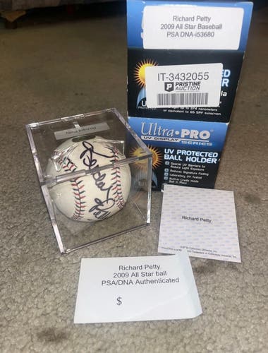 Richard Petty signed Rawlings Baseball JSA COA NASCAR Auto