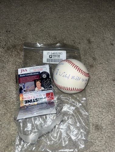 Wild Bill Wright signed Baseball Negro Leagues Nashville Elite JSA