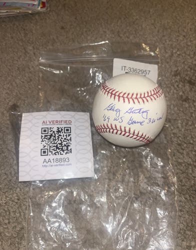 Gary Gentry New York Mets Signed Inscribed Auto Baseball 1969 WS Champs Game 3