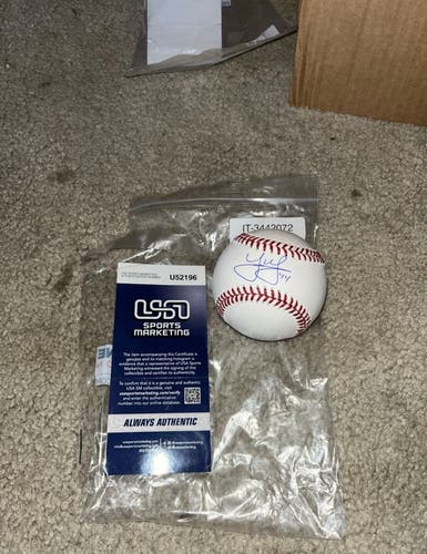 Joe Musgrove Autographed/Signed Major League Baseball PADRES COA