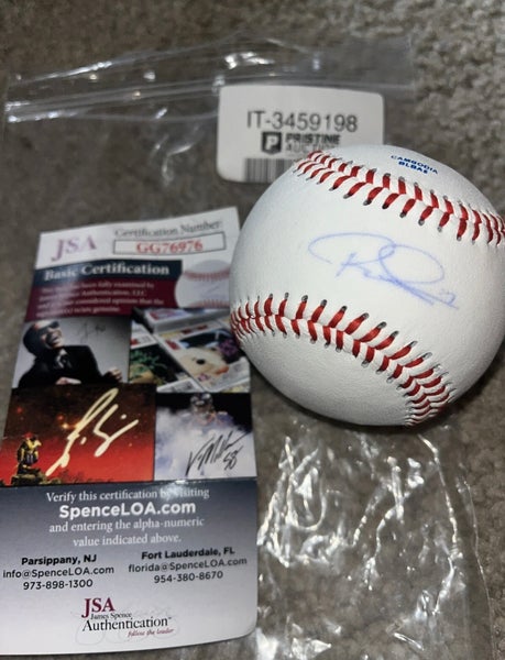 Rhys Hoskins Signed Autographed Major League Baseball JSA COA Brewers