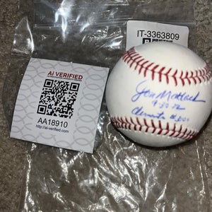 Jon Matlack Autographed Single Signed Baseball