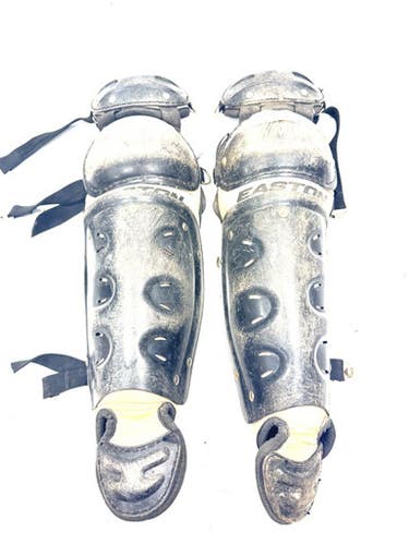 Used Easton BLACK Catchers Leg Guards Black Junior 11860-S000303251
