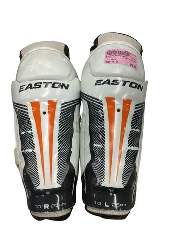 Used Easton SHINGUARDS Junior Shin Guards White 10" 11613-S000175267
