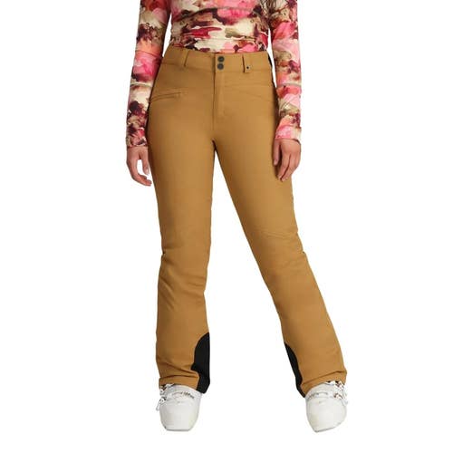 Obermeyer Malta Snow Pant Women's Brown Insulated Waterproof Straight Leg JAX370