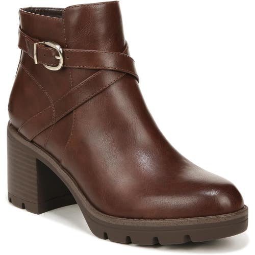 Naturalizer Madalynn Boots Women's 6 Cinnamon Faux Leather Ankle Booties Lion918