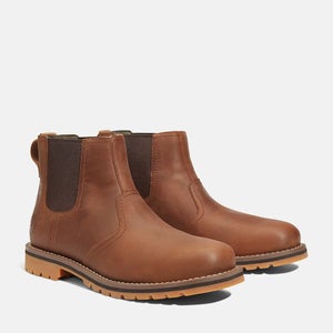 Timberland Larchmont TB1A2NGYF13 Boots Men's Brown Leather Ankle Chelsea DWA2883
