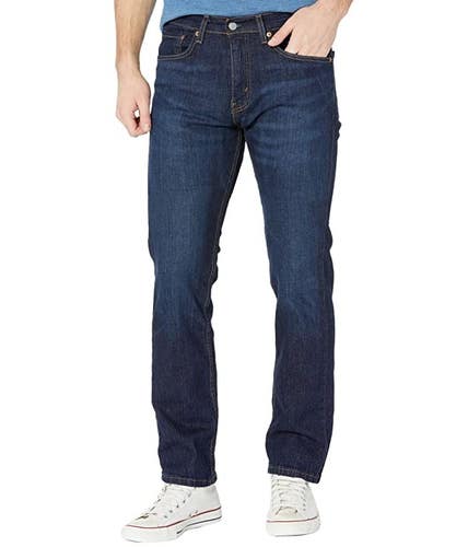 Levi's 505 Jeans Men's 35x30 Nail Loop Knot Denim Stretch Straight Leg RED1013
