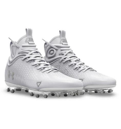 Under Armour Spotlight Lux MC 2.0 3025082-100 Men White Football Cleats GBNC1567