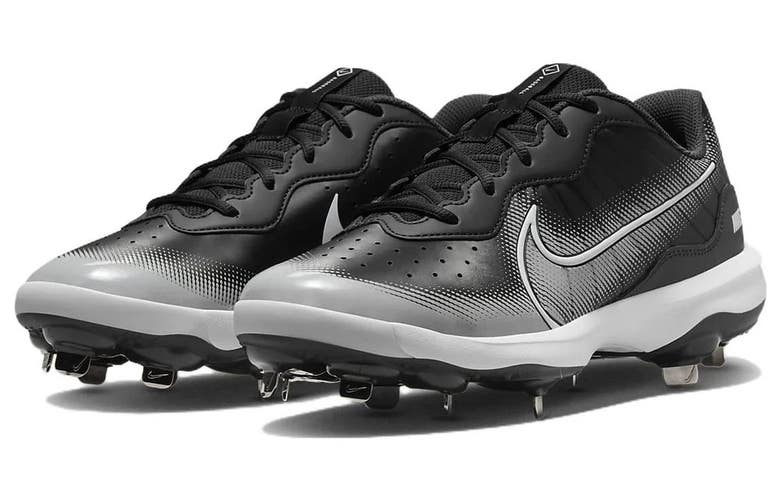 Nike Alpha Huarache Varsity 4 Low DJ6516-010 Men's Black Baseball Cleats NIN829