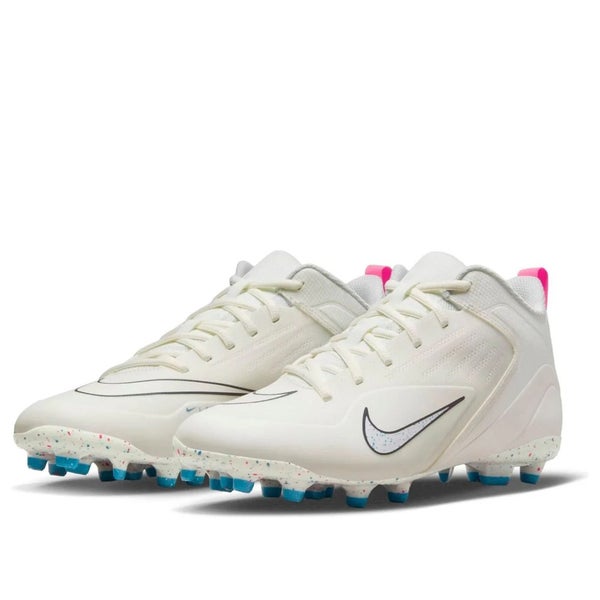 Nike Alpha Huarache 8 Varsity CZ6558-116 Men's 8.5 White Lacrosse Cleats NIN546