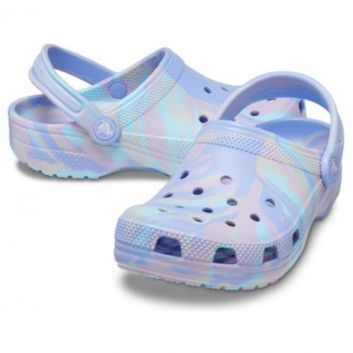 Crocs Classic 206838-5Q7 Clogs Toddlers Jelly Multi Marble Comfort Shoes NIN264