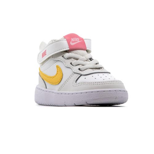 Nike Court Borough Mid 2 CD7784-112 Sneakers Toddler 7 White Casual Shoes NIN684