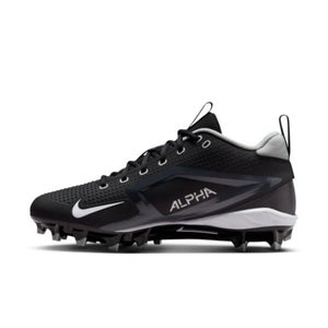 Nike Alpha Menace 4 FN0027-001 Men's Varsity Black White Football Cleats NIN908