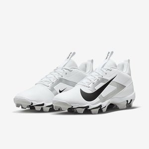 Nike Alpha Menace 4 Shark FN0028-100 Men's White Black Football Cleats NIN893