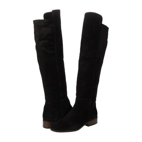 Lucky Brand Calypso Boots Women's US 5.5 Black Round Toe Over The Knee LION625