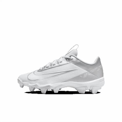 Nike Vapor Edge Shark 2 DH5089-102 Youth White Silver Football Cleats NIN682