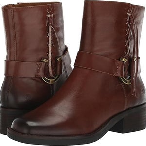 Lucky Brand Kamany Bootie Women's US 5.5 Roasted Leather Side Zip Boots LION799