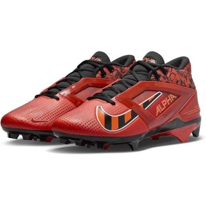 Nike Alpha Menace 4 Pro FQ3984-600 Mens Picante Red Black Football Cleats NIN850