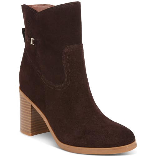 Giani Bernini Olaa Boots Women's US 6.5 Cocoa Suede Round Toe Bootie LION193