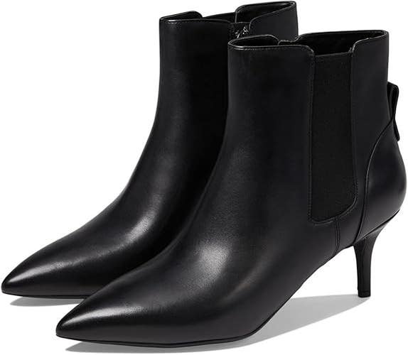 Cole Haan Go-to-Park Bootie Womens US 10 Black Leather Pointed-Toe Boots LION334