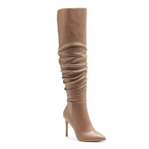INC International Concepts Iyonna Boots Women's 6.5 Beige Over the Knee LION365