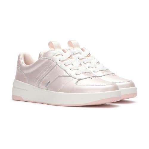 Keds The Court II Pearlized Sneaker Women's 7 Pink Leather Comfort Shoes GAL2165