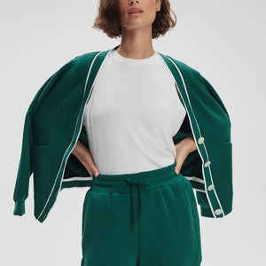 Varley Ollie Shorts Women's 2XS Green Stretch High Rise Drawstring Waist GBO1404