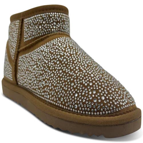 I.N.C. International Concepts Ariee Boots Women's 9 Brown Faux Fur Lined LION198