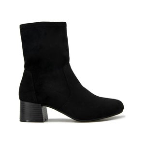 Kenneth Cole Reaction Road Boots Women's US 11 Black Block Heel Bootie LION128