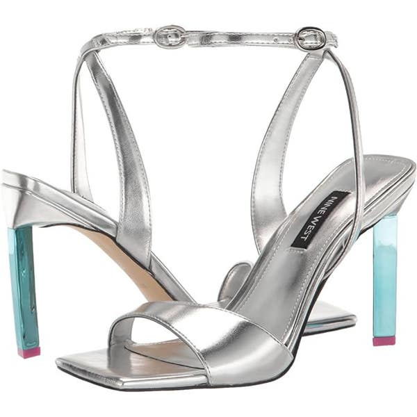 Nine West Maris Dress Sandal Women's 11 Silver Ankle Strap Stiletto Heel  LION168 | SidelineSwap | Buy and Sell on SidelineSwap