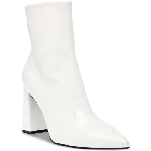 Wild Pair Iloise Boots Women's 5.5 White Patent Pointed Toe Dress Bootie LION109
