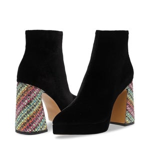 Blue by Betsey Johnson Raylan RAYL01S5 Boots Women's 9 Black Ankle Bootie LION35