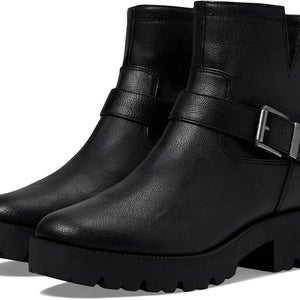 Zodiac Miller-2 I7582S1-001 Boots Womens 10 Black Round Toe Ankle Bootie LION342