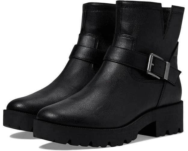 Zodiac Miller-2 I7582S1-001 Boots Womens 10 Black Round Toe Ankle Bootie LION342