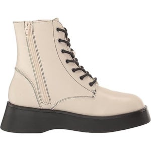 Steve Madden Figaro Boots Girls US 4 Bone Memory Foam Platform Combat RHS6314