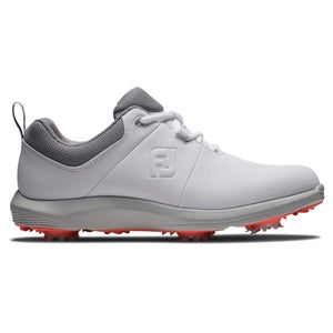 FootJoy eComfort 98640 Women's 10 White Gray Waterproof Spiked Golf Shoes TF8140