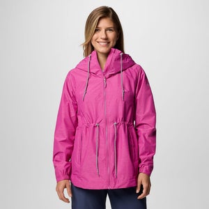 Columbia Lillian Ridge II Jacket Women's Fuchsia Full Zip Hooded Outdoor JAX291