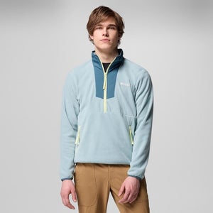 Columbia Sequoia Grove Jacket Men's Blue Fleece Half Zip Long Sleeve JAX297