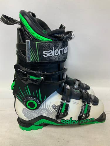 Used Salomon QUEST MAX 120 Mens DH Ski Boot Lime And Black 270 MP - M09 - W10 11823-S000036820