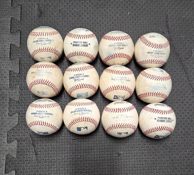 MLB & MiLB Rawlings Baseballs 3 Dozen (used good quality for scrimmage/practice)